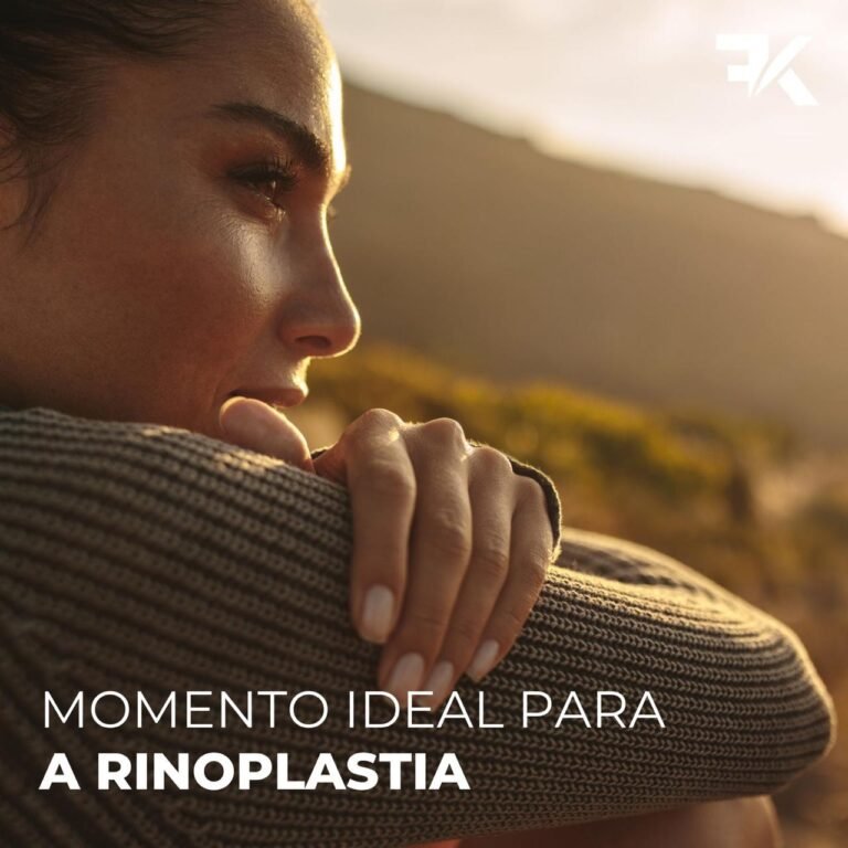 Momento ideal para a Rinoplastia